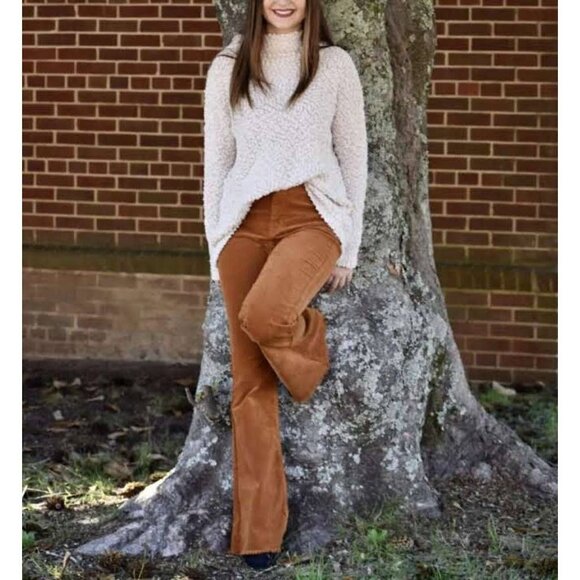 Chelsea & Theodore Cozy Teddy Knit Warm Popcorn Turtleneck Pullover Sweater Sz L - Picture 1 of 9